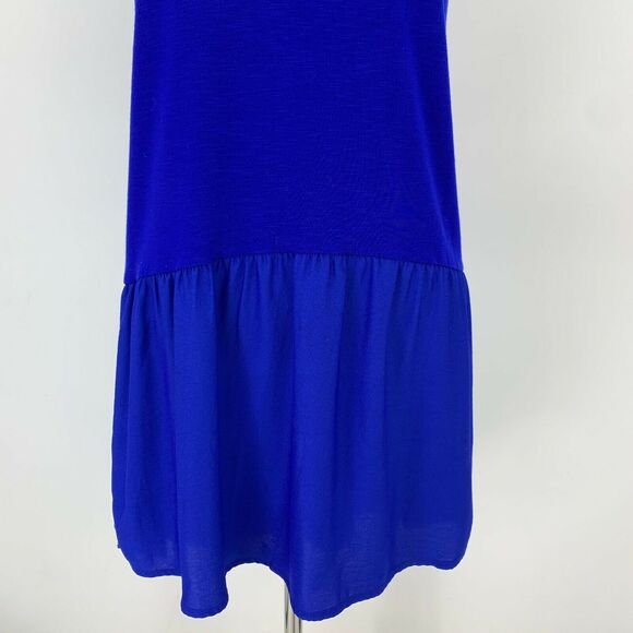 Anthropologie Dolan Left Coast Collection Peplum Tunic Women Size XS Blue Blouse - Picture 6 of 10